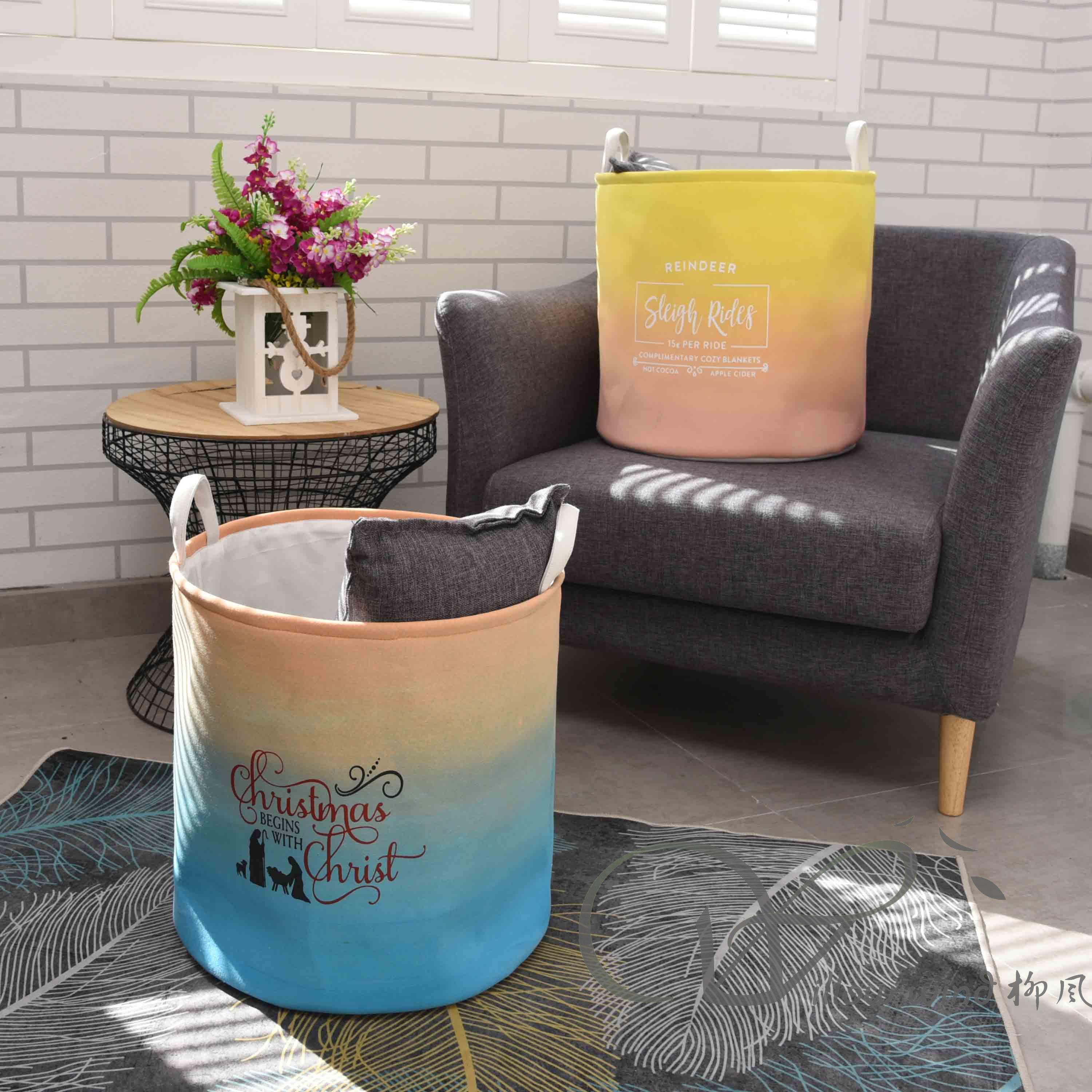 柳风收纳，客厅收纳柳编筐