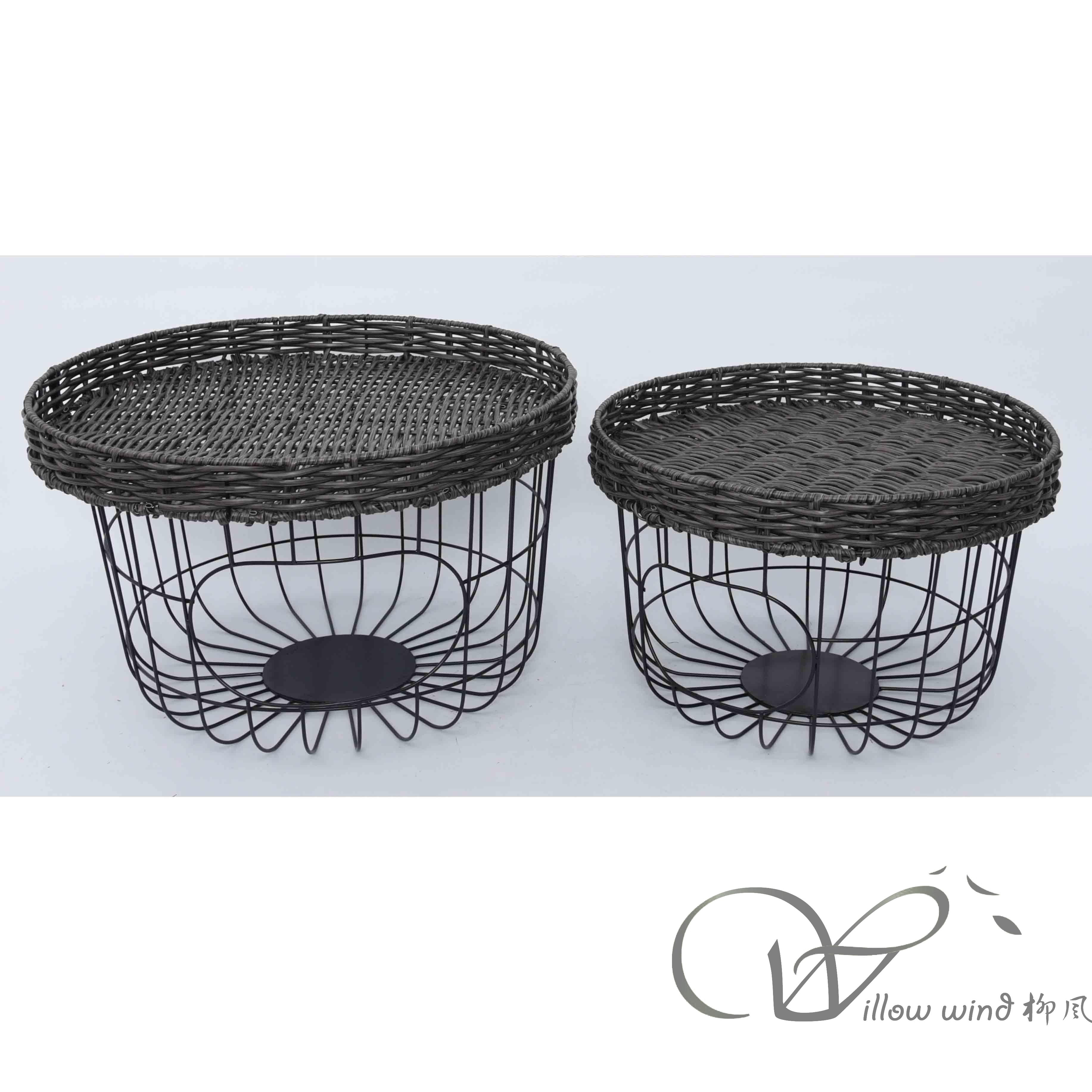 柳风收纳，客厅收纳柳编筐