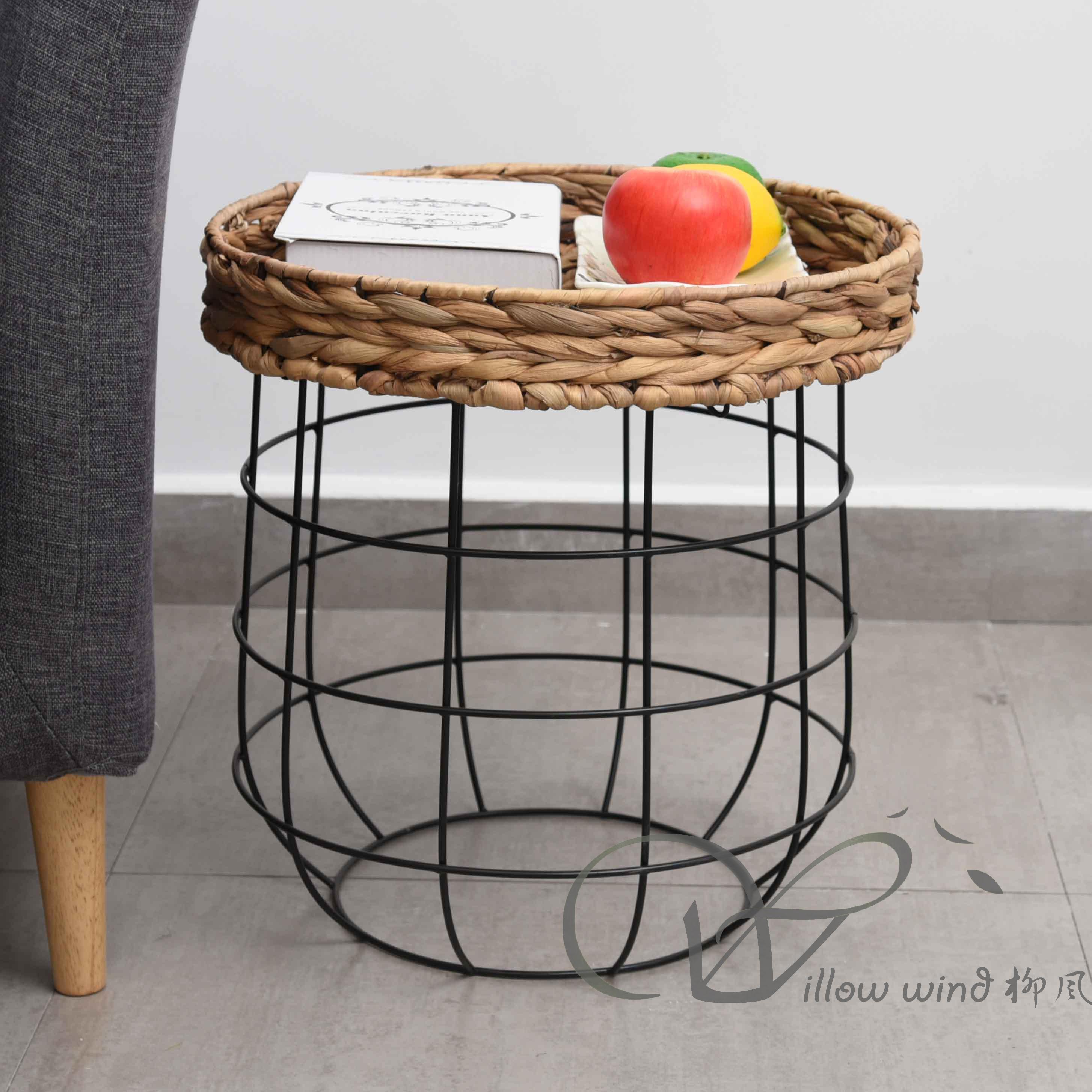 柳风收纳，客厅收纳柳编筐