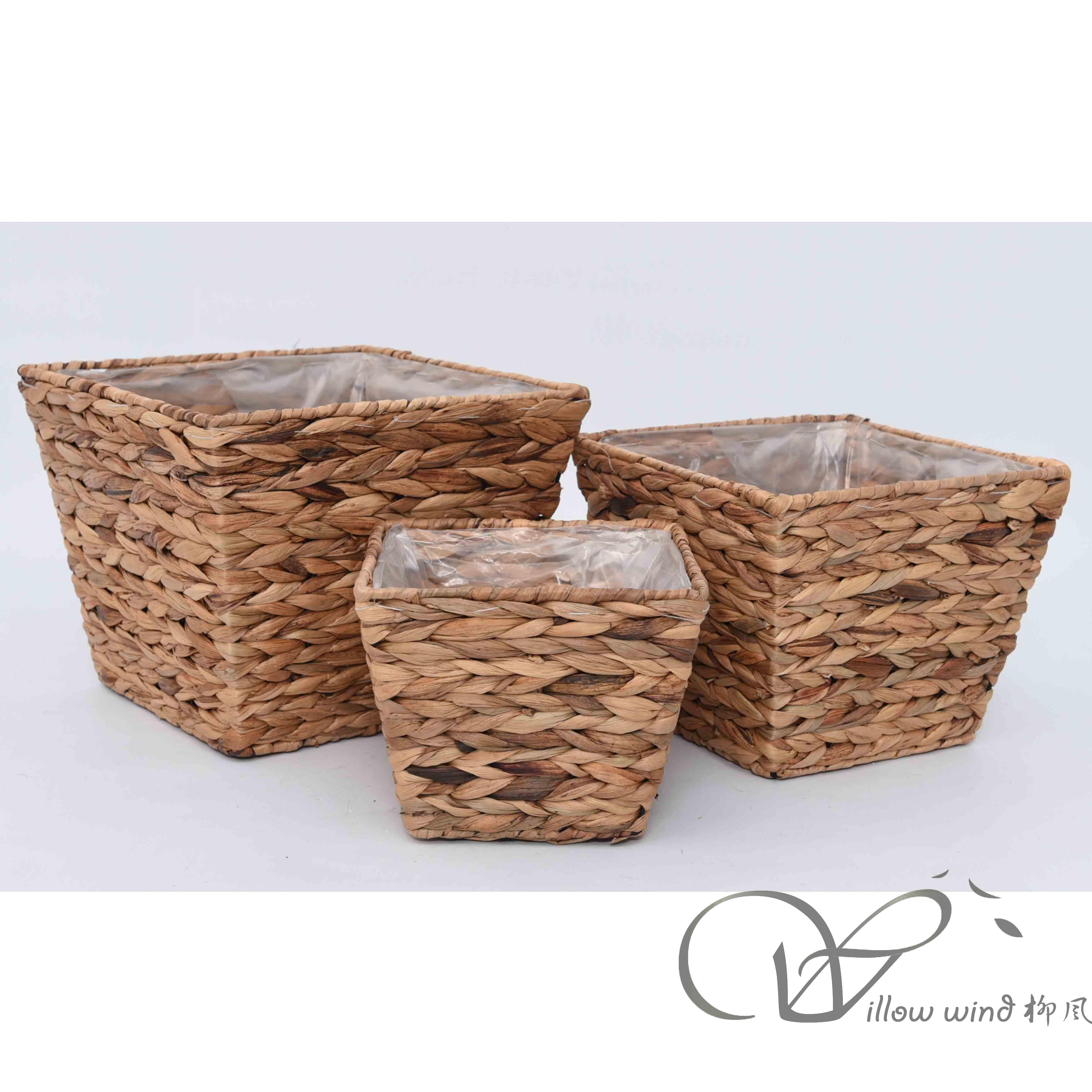 柳风收纳，客厅收纳柳编筐