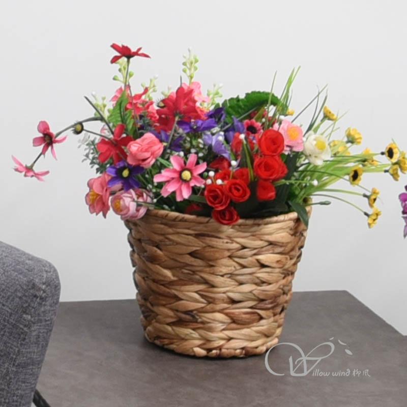 柳风收纳，客厅收纳柳编筐