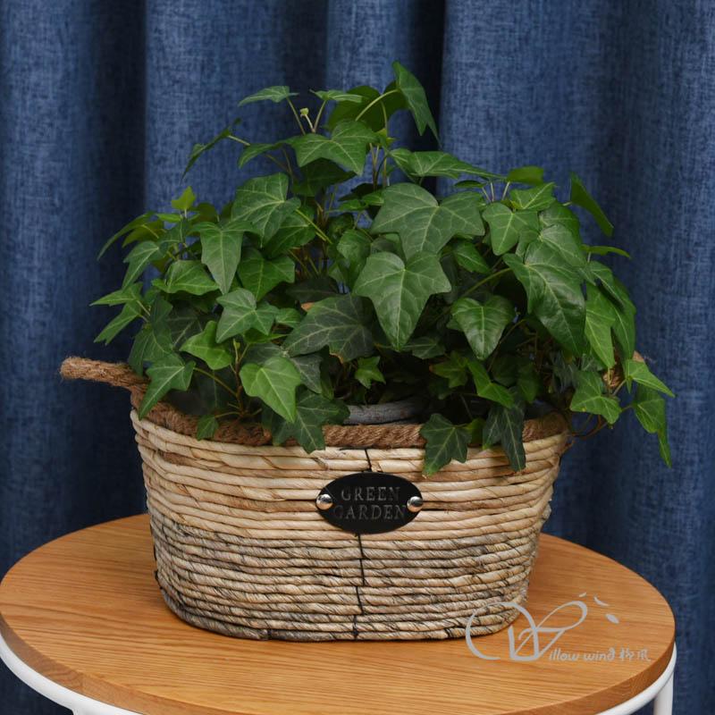 柳风收纳，客厅收纳柳编筐