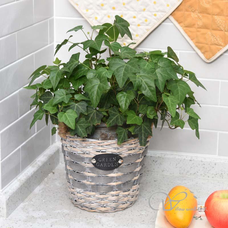 柳风收纳，客厅收纳柳编筐