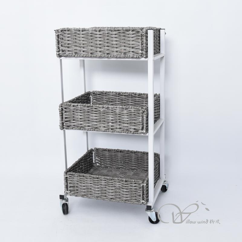 柳风收纳，客厅收纳柳编筐