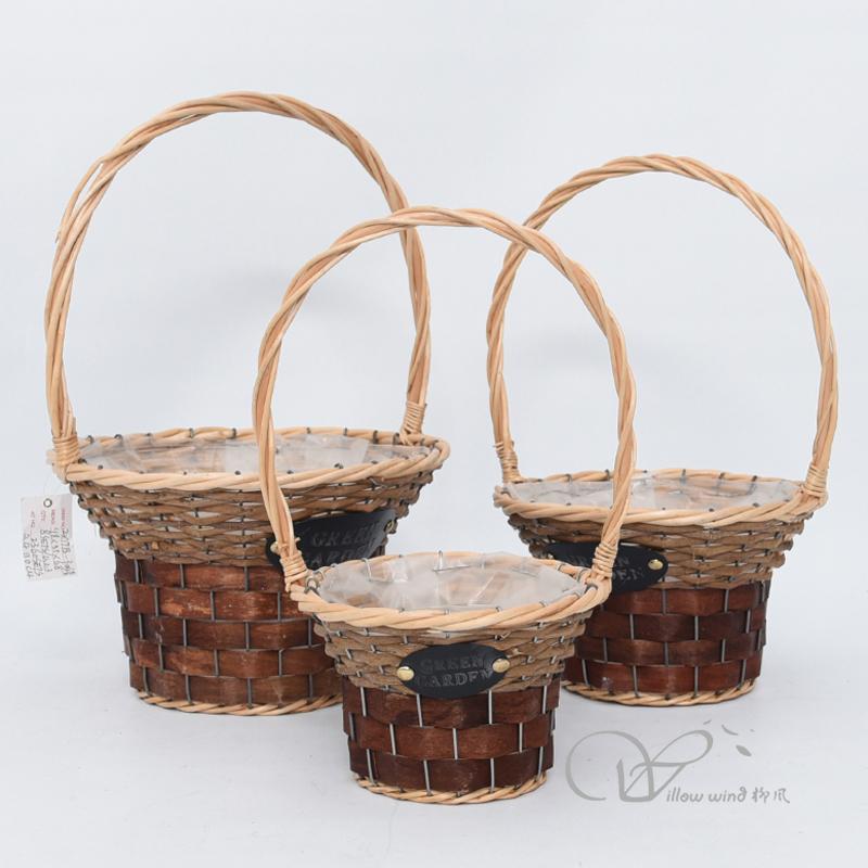 柳风收纳，客厅收纳柳编筐