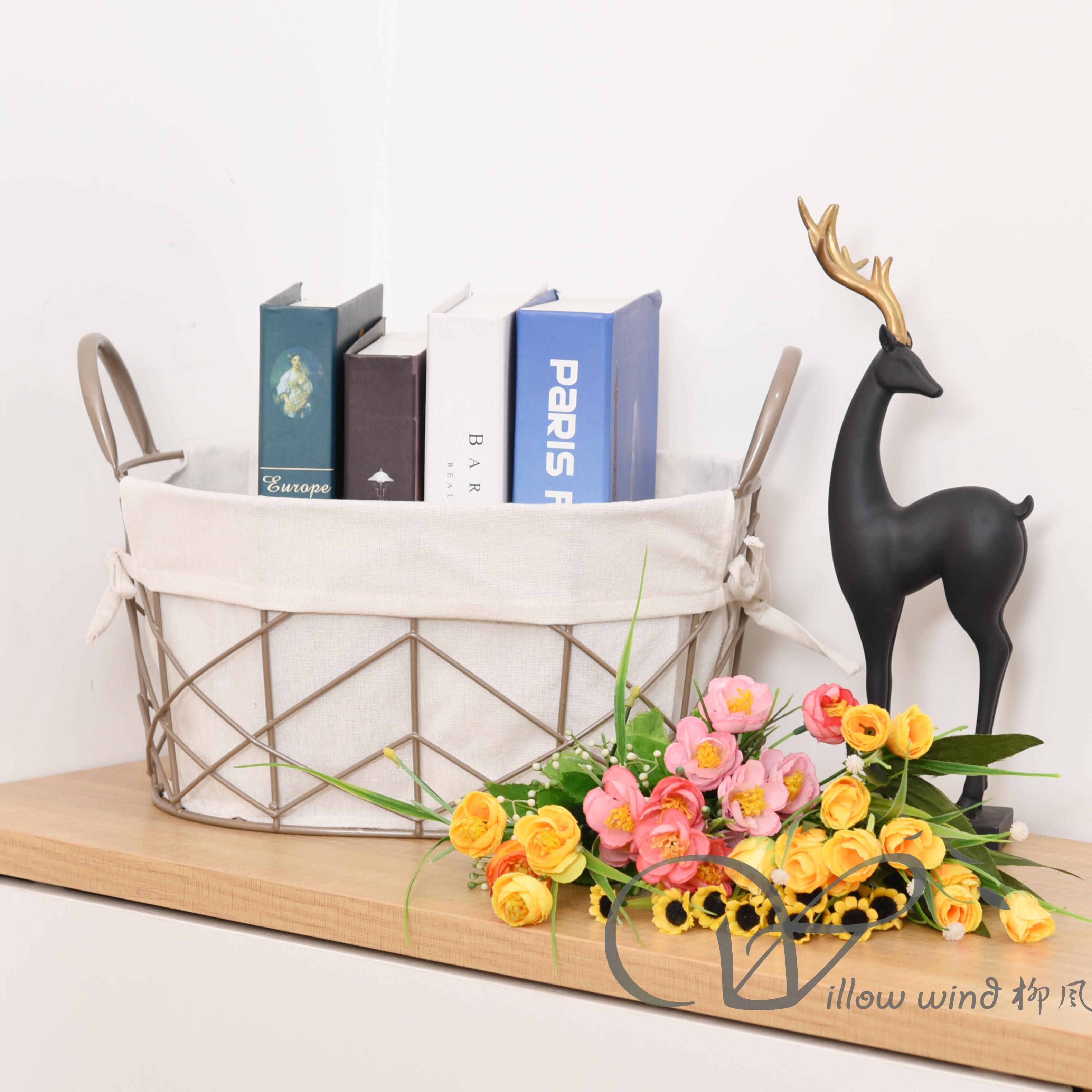 柳风收纳，客厅收纳柳编筐