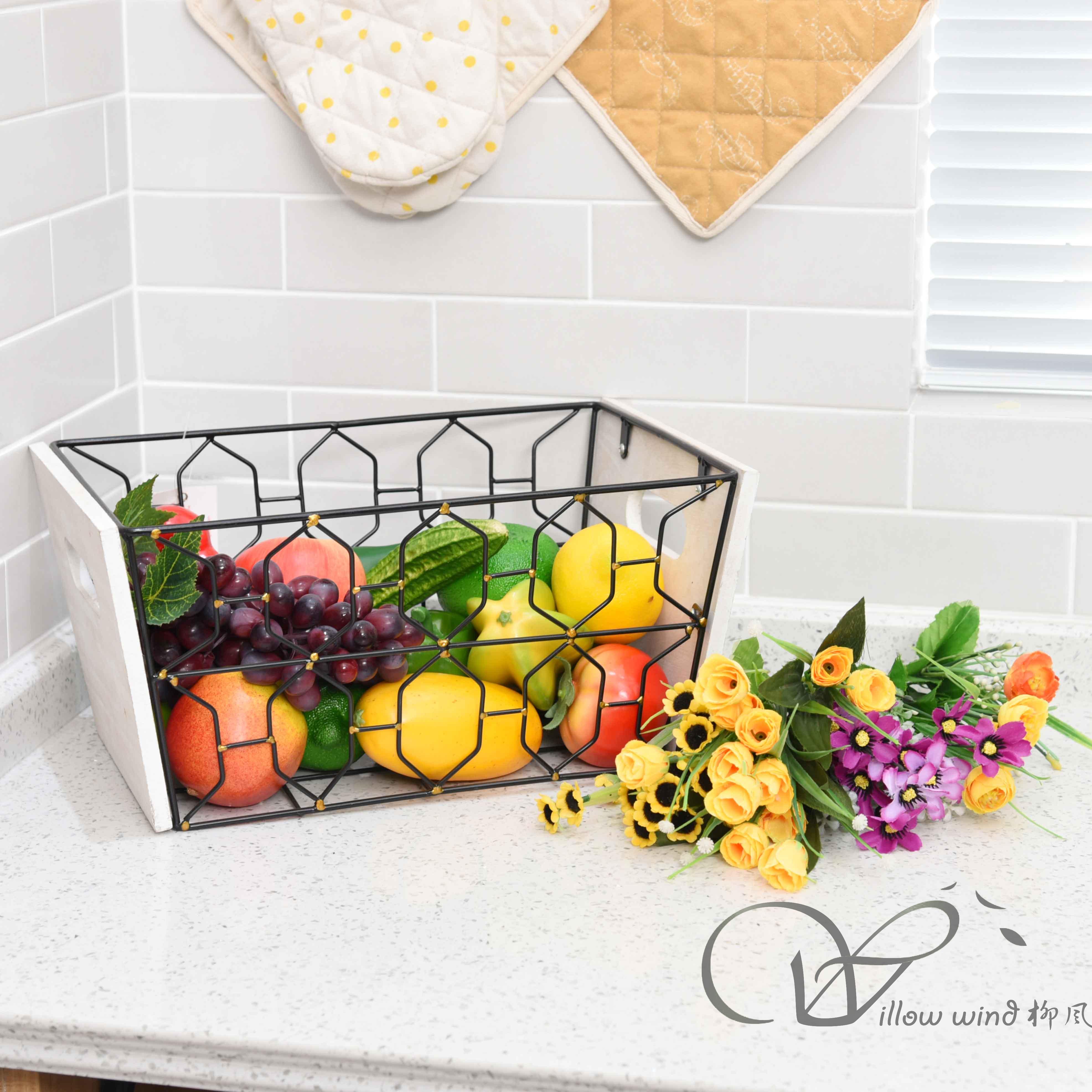 柳风收纳，客厅收纳柳编筐