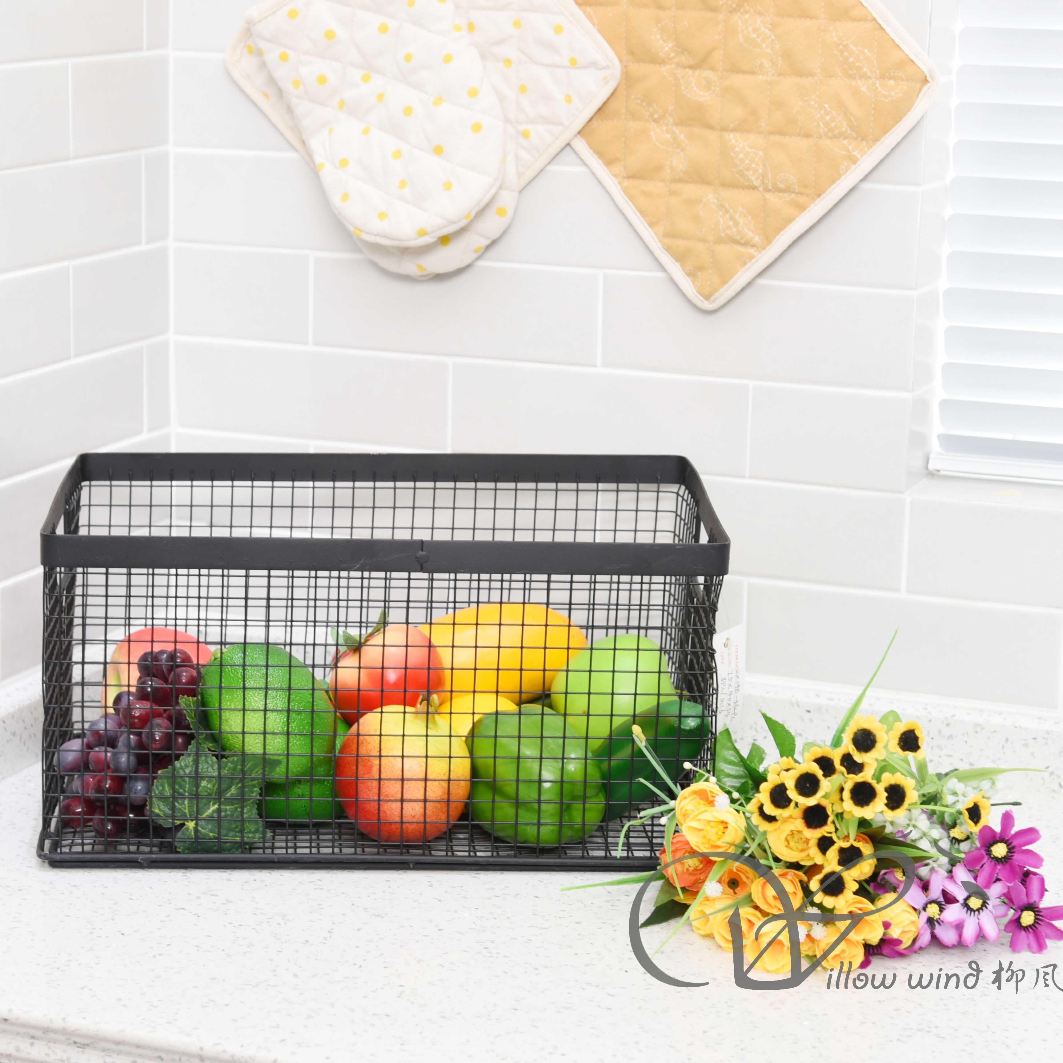 柳风收纳，客厅收纳柳编筐