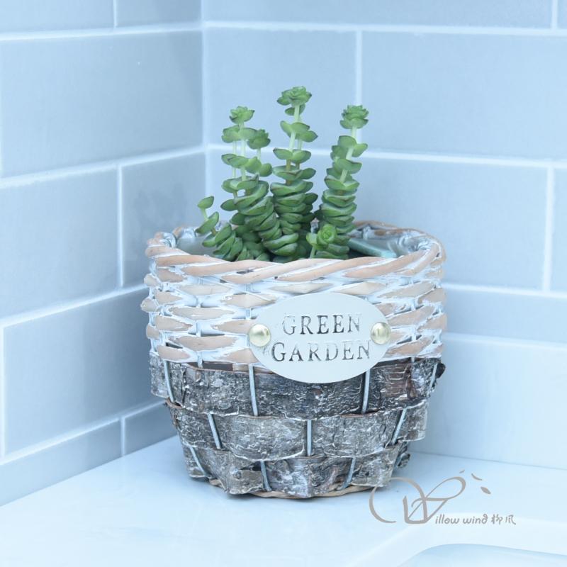 柳风收纳，客厅收纳柳编筐