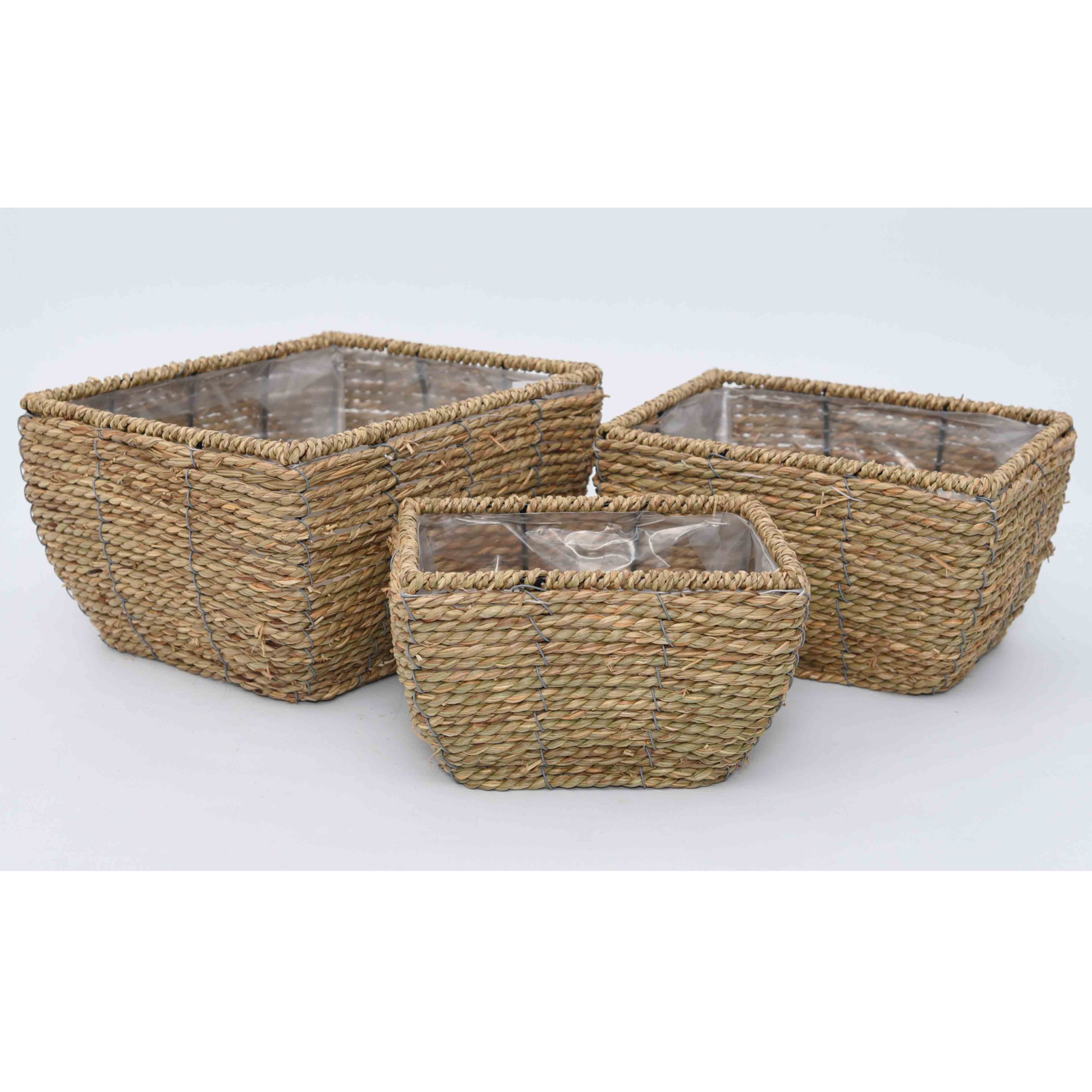 柳风收纳，客厅收纳柳编筐