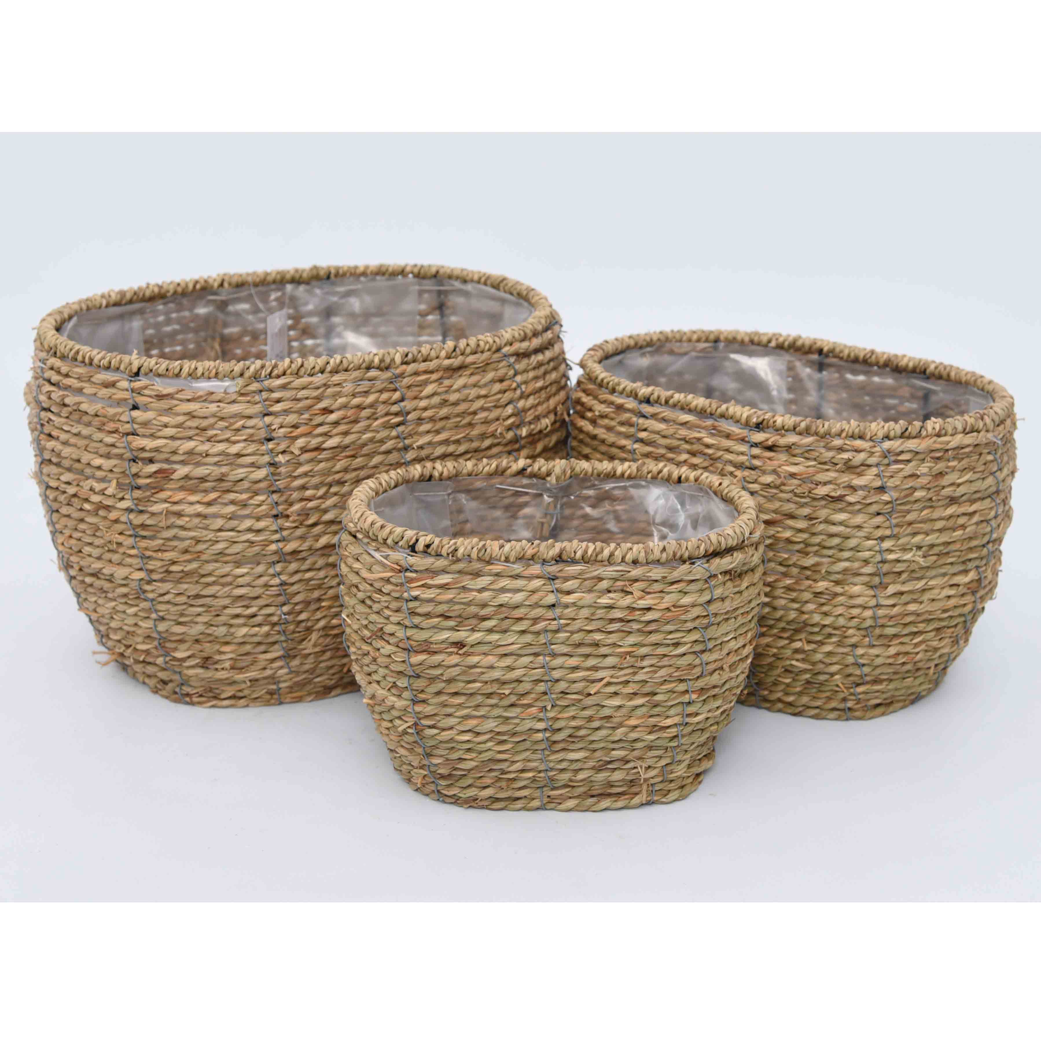 柳风收纳，客厅收纳柳编筐