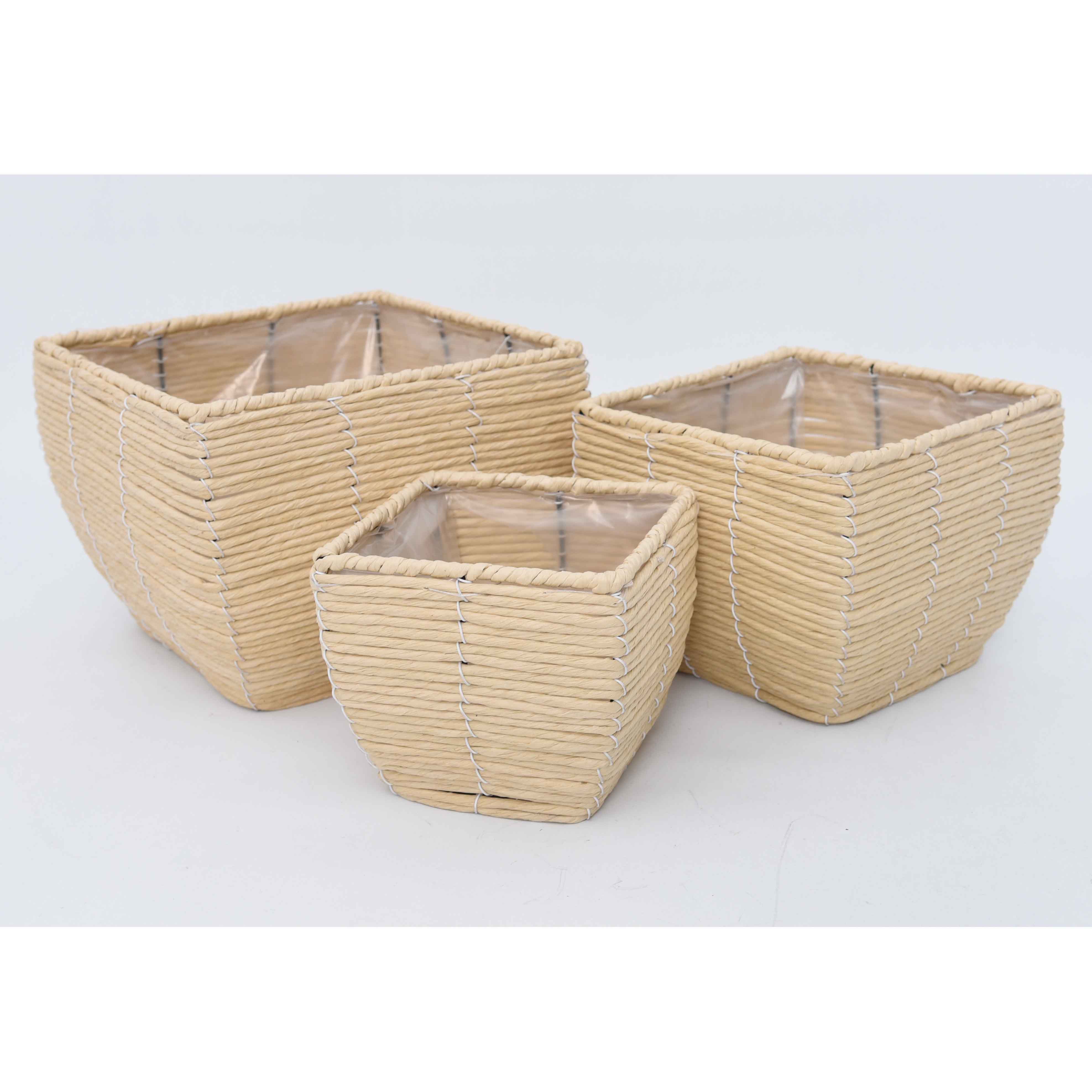 柳风收纳，客厅收纳柳编筐