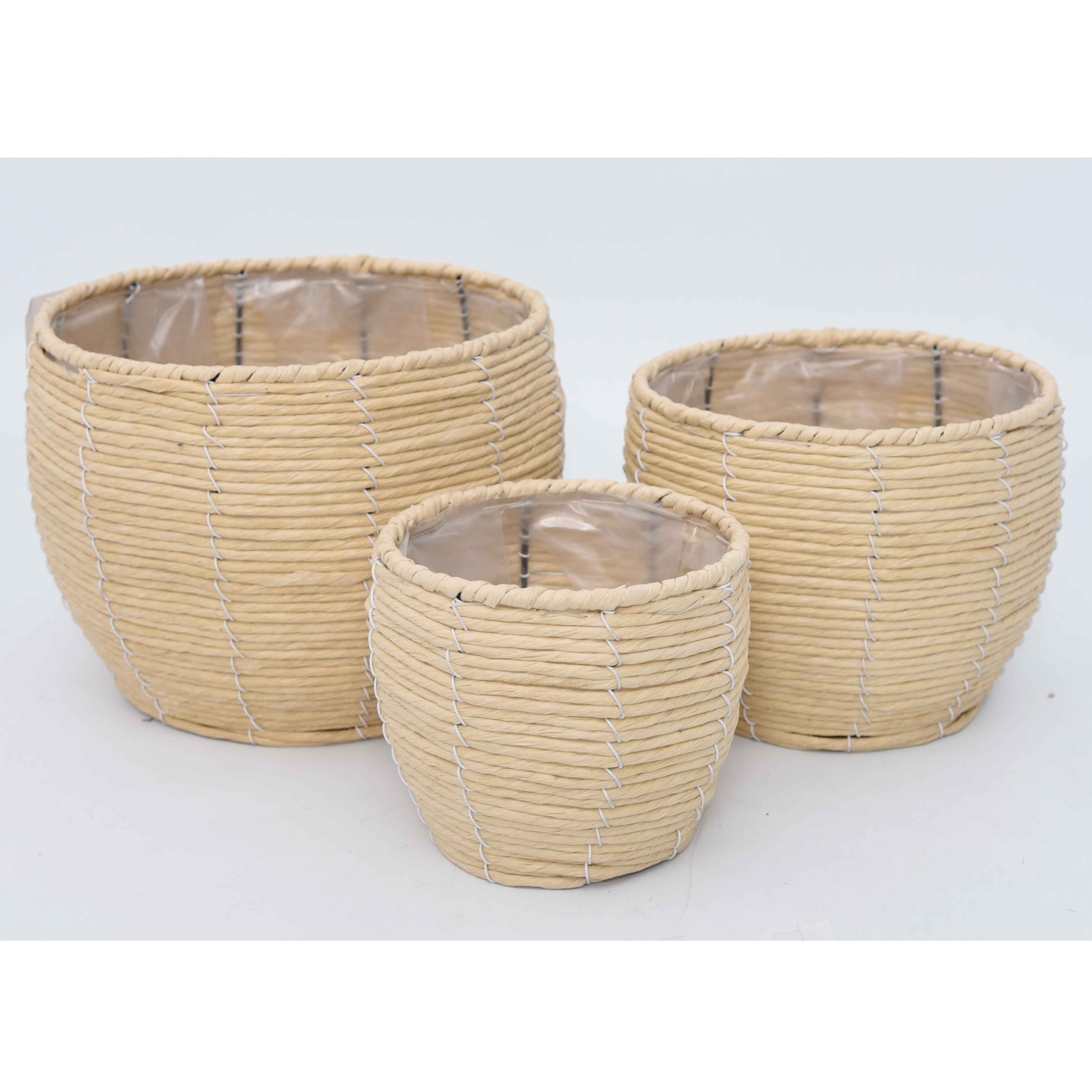 柳风收纳，客厅收纳柳编筐