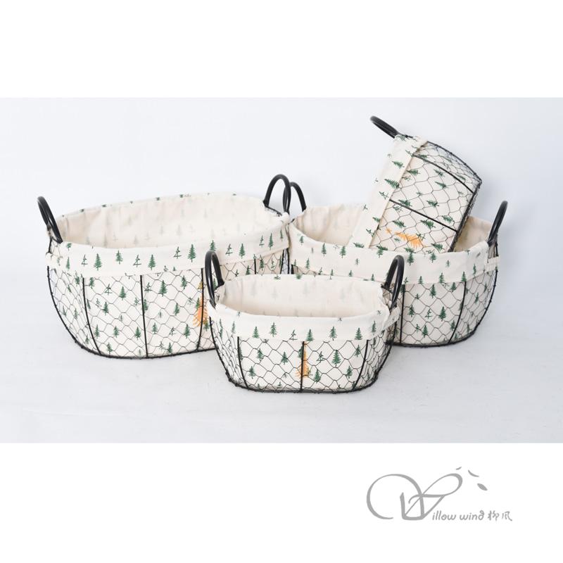 柳风收纳，客厅收纳柳编筐