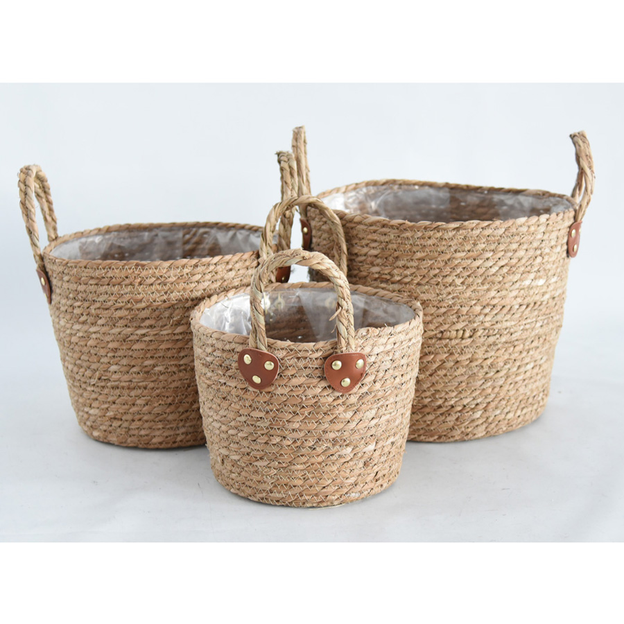 柳风收纳，客厅收纳柳编筐