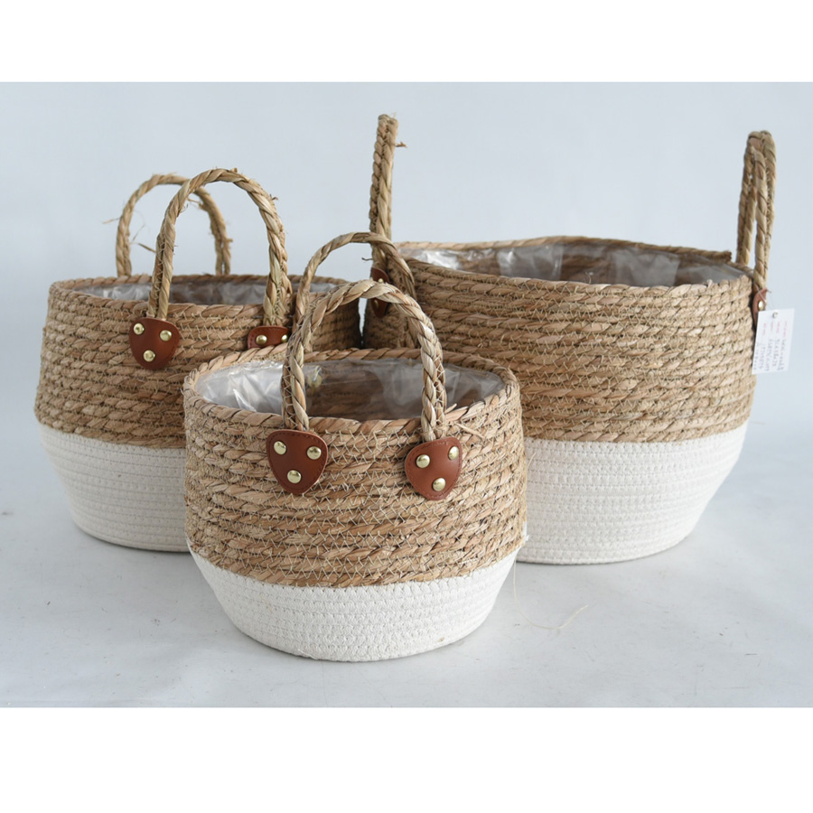 柳风收纳，客厅收纳柳编筐