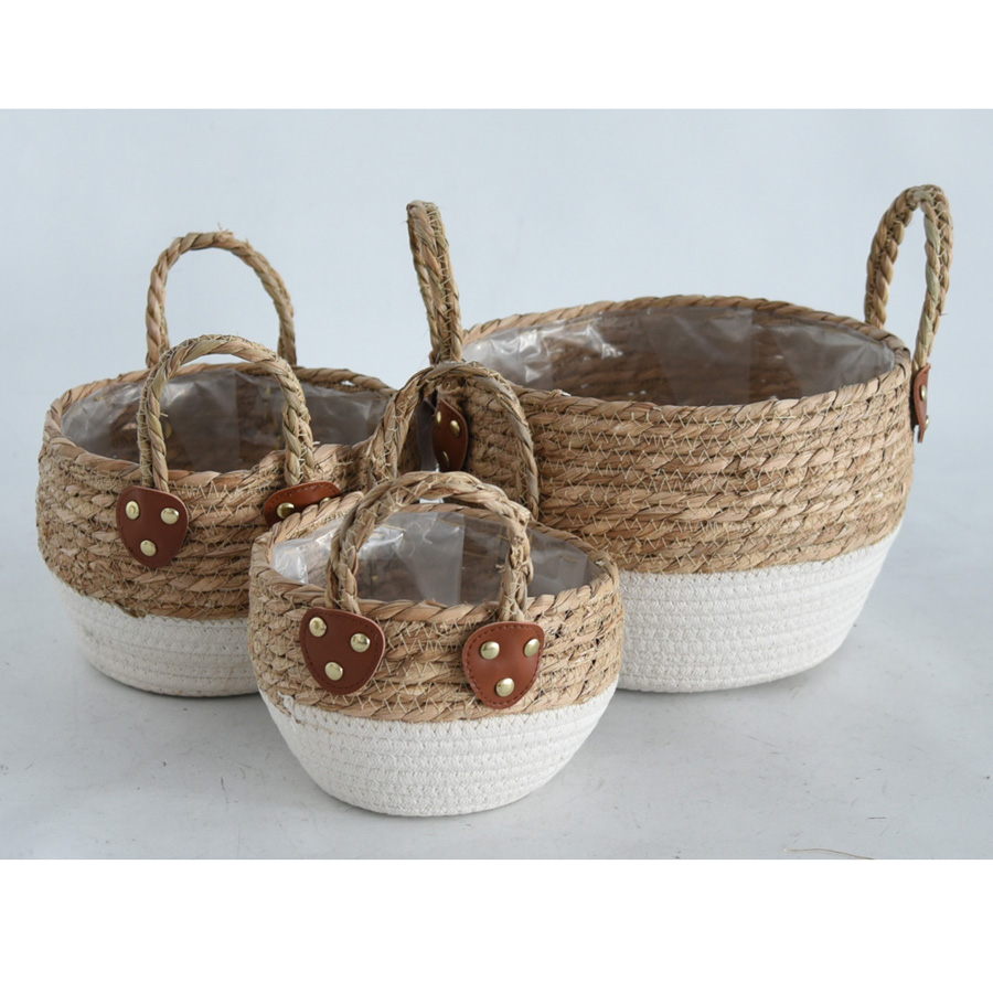 柳风收纳，客厅收纳柳编筐